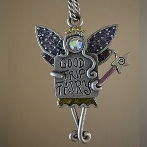 Silver Good Trip Fairy Pendant Car Accessory❣️